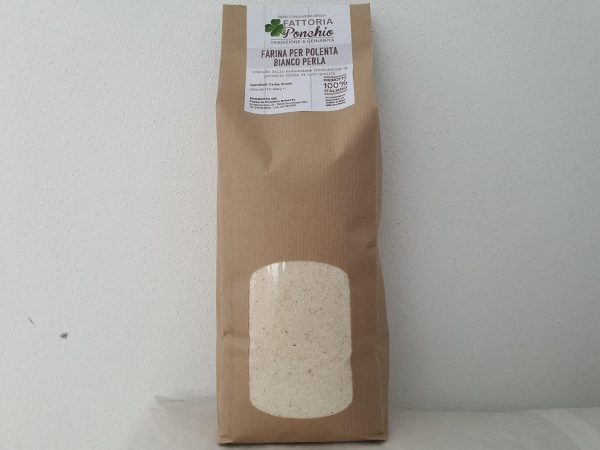 PONCHIO - FARINA PER POLENTA BIANCO PERLA 1Kg